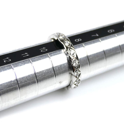 CHANEL シャネル K18WG ホワイトゴールド ココクラッシュ ミニ フルダイヤ リング・指輪 J11871 ダイヤモンド 9号 49 3.0g レディース【中古】【美品】