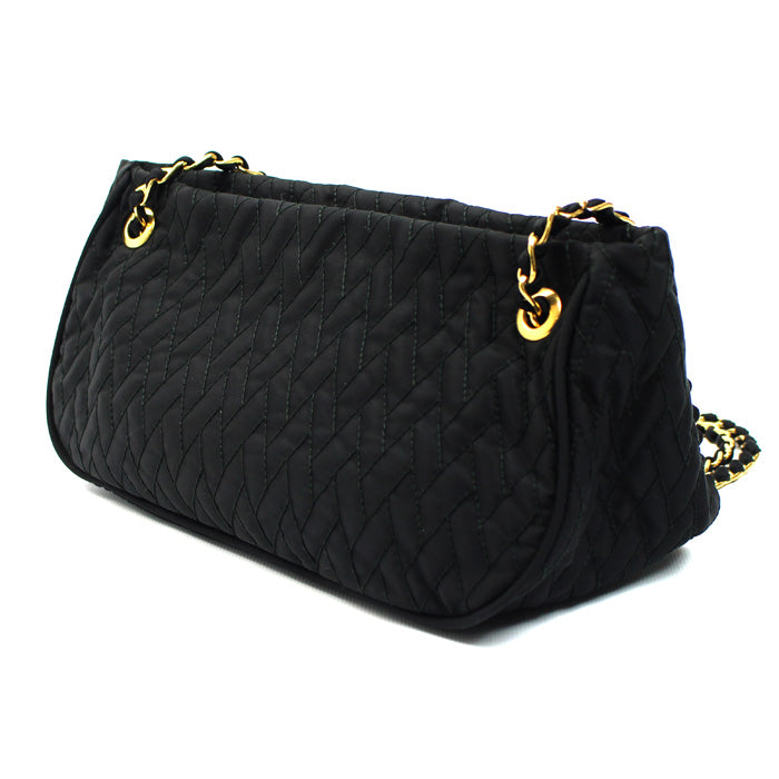 PRADA プラダ キルティング チェーンショルダー ショルダーバッグ ブラック BR4641 レディース【中古】