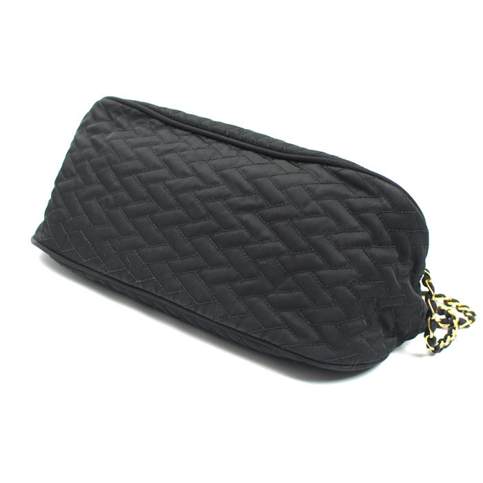 PRADA プラダ キルティング チェーンショルダー ショルダーバッグ ブラック BR4641 レディース【中古】