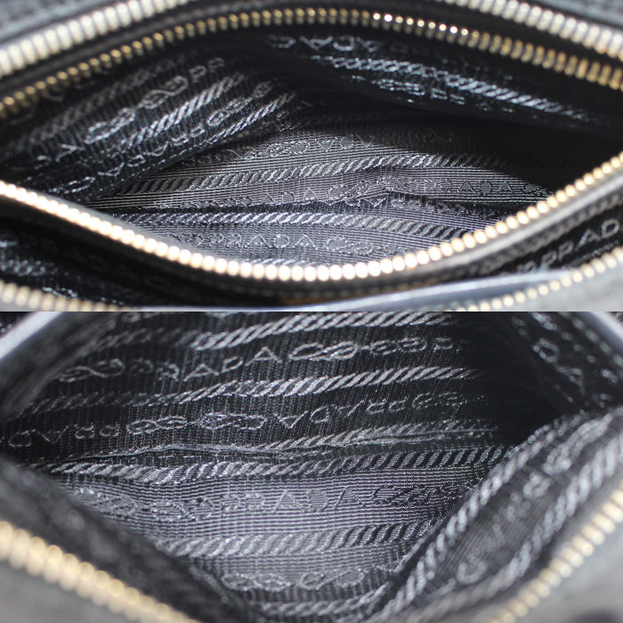 PRADA プラダ キルティング チェーンショルダー ショルダーバッグ ブラック BR4641 レディース【中古】