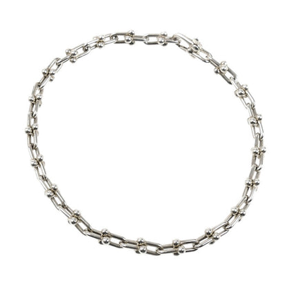 TIFFANY&Co. ティファニー シルバー925 ハードウェア マイクロリンク ブレスレット 60417059 6.4g 17cm ミディアム レディース【中古】