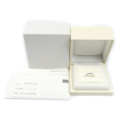 MIKIMOTO ミキモト Pt950プラチナ リング・指輪 FR-274R 11号 2.9g レディース【中古】【美品】