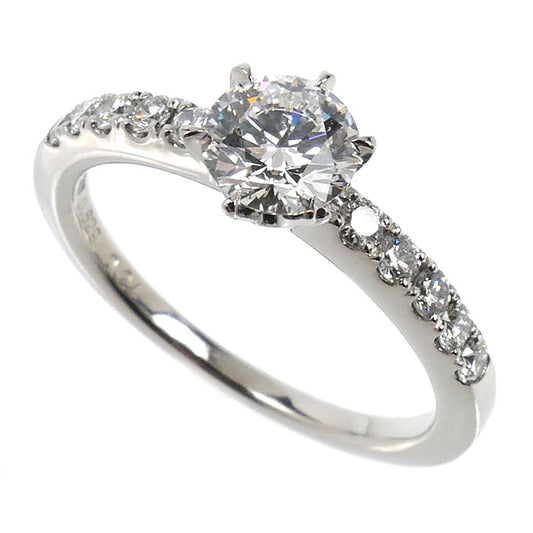 Pt900プラチナ リング・指輪 ダイヤモンド0.629ct/0.24ct 12号 4.2g レディース【中古】【美品】