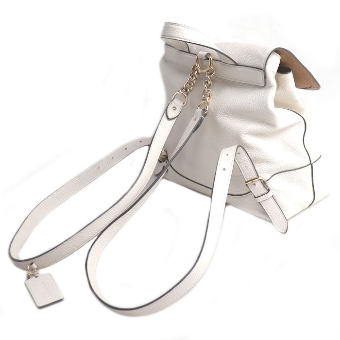 COACH コーチ エル バックパック リュック・デイパック チョーク F72645 レディース【中古】