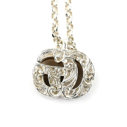 GUCCI グッチ シルバー925 ダブル G ネックレス ネックレス 770724 J8400 8106 5.4g 39/44cm レディース【中古】