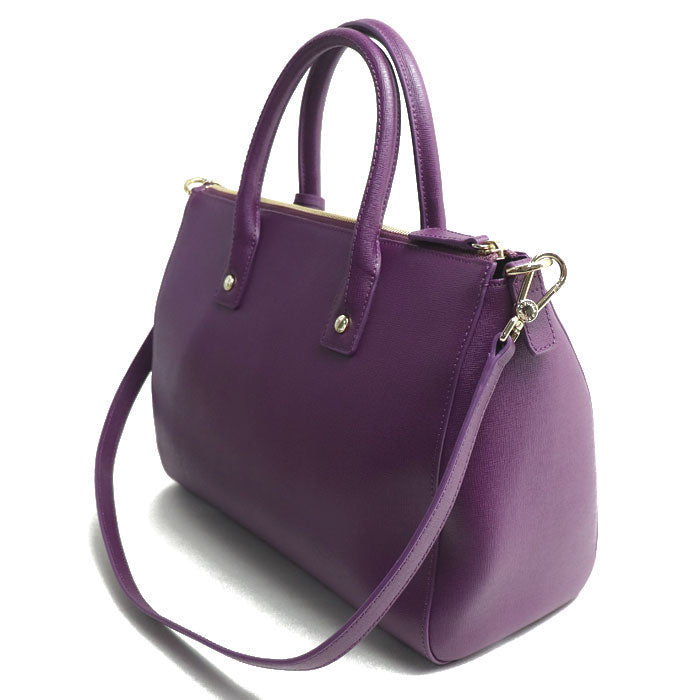 Furla フルラ リンダ 2Wayショルダーバッグ パープル レディース【中古】【美品】