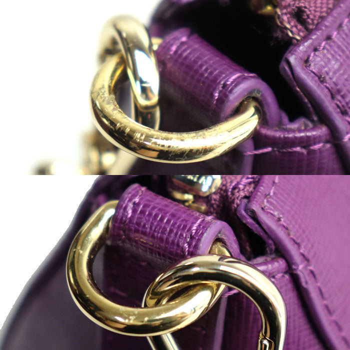 Furla フルラ リンダ 2Wayショルダーバッグ パープル レディース【中古】【美品】
