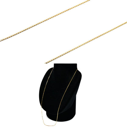 K18YG イエローゴールド ネックレス ベネチアン 4.4g 60cm レディース【中古】【美品】