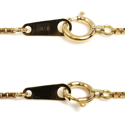 K18YG イエローゴールド ネックレス ベネチアン 5.1g 63cm レディース【中古】