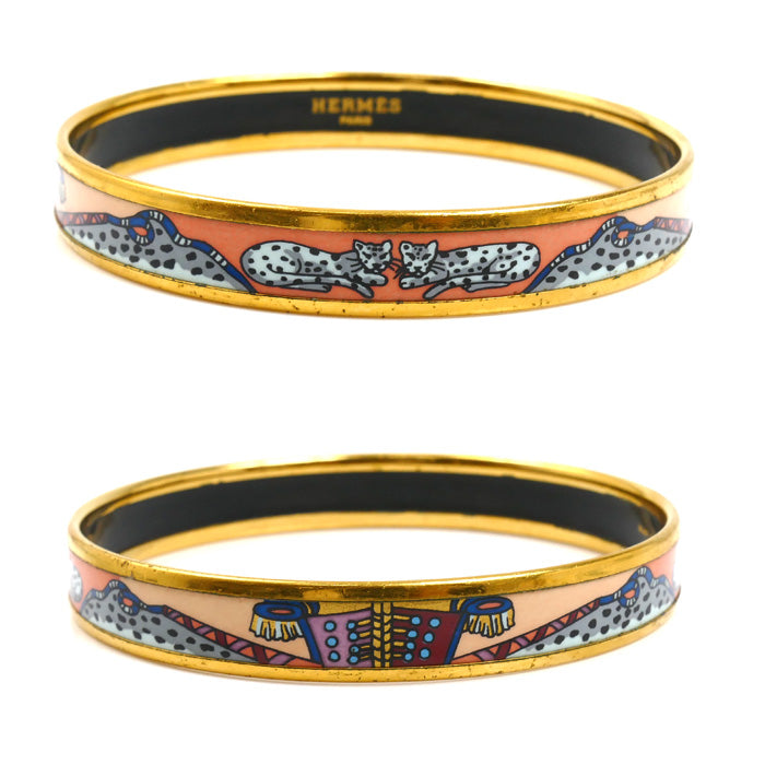 HERMES エルメス エナメル七宝 エマイユPM バングル 七宝 GP【中古】