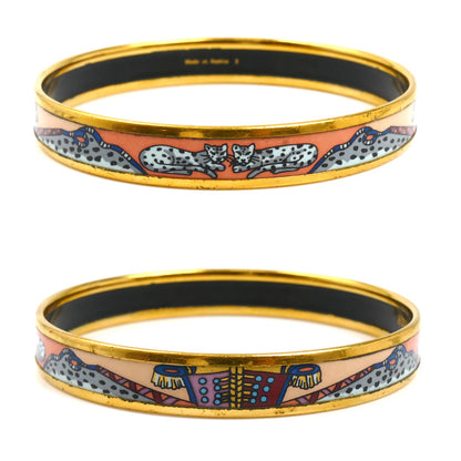 HERMES エルメス エナメル七宝 エマイユPM バングル 七宝 GP【中古】