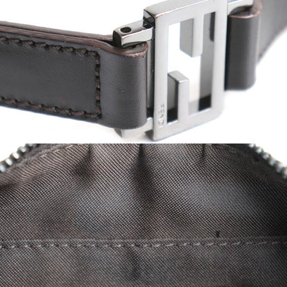 FENDI フェンディ ズッキーノ ワンショルダー ハンドバッグ ブラウン 8BR440 レディース【中古】