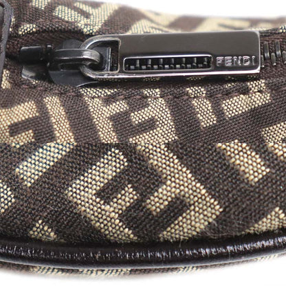 FENDI フェンディ ズッキーノ ワンショルダー ハンドバッグ ブラウン 8BR440 レディース【中古】