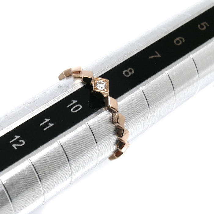 STAR JEWELRY スタージュエリー K10PG ピンクゴールド スノーライト リング・指輪 ダイヤモンド0.02ct 9号 1.1g レディース【中古】【美品】