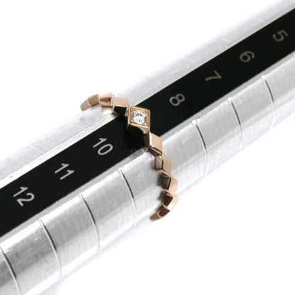 STAR JEWELRY スタージュエリー K10PG ピンクゴールド スノーライト リング・指輪 ダイヤモンド0.02ct 9号 1.1g レディース【中古】【美品】