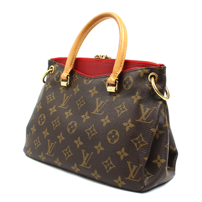LOUIS VUITTON ルイ・ヴィトン パラス BB ショルダーバッグ モノグラム ブラウン レッド M41241 SN0165 レディース【中古】