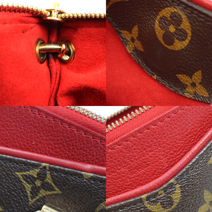 LOUIS VUITTON ルイ・ヴィトン パラス BB ショルダーバッグ モノグラム ブラウン レッド M41241 SN0165 レディース【中古】