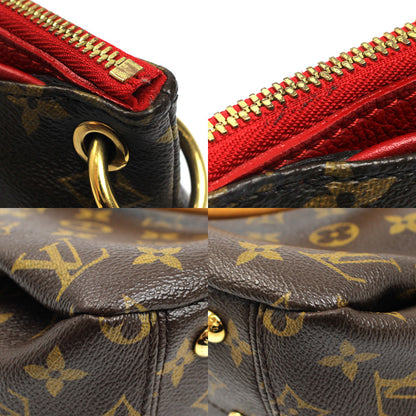 LOUIS VUITTON ルイ・ヴィトン パラス BB ショルダーバッグ モノグラム ブラウン レッド M41241 SN0165 レディース【中古】