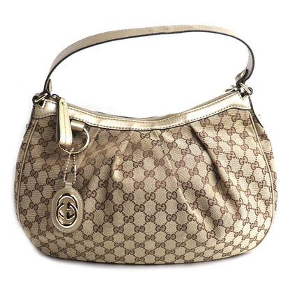 GUCCI グッチ GGキャンバス スーキー ショルダーバッグ ベージュ ゴールド 232955 レディース【中古】