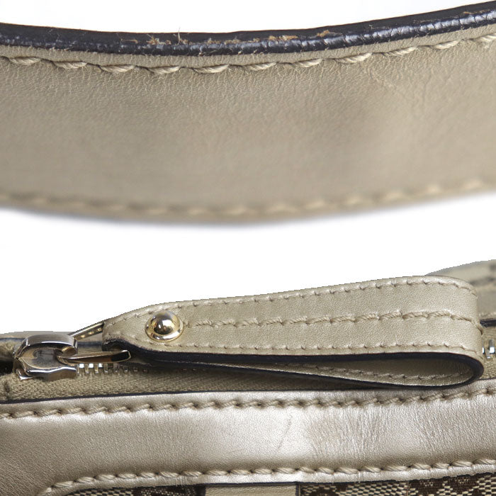 GUCCI グッチ GGキャンバス スーキー ショルダーバッグ ベージュ ゴールド 232955 レディース【中古】