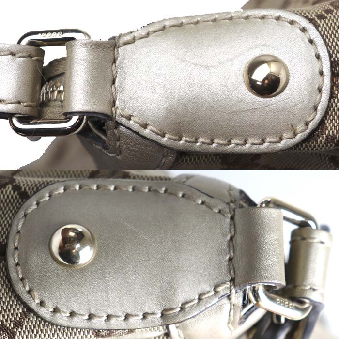 GUCCI グッチ GGキャンバス スーキー ショルダーバッグ ベージュ ゴールド 232955 レディース【中古】