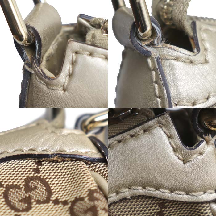 GUCCI グッチ GGキャンバス スーキー ショルダーバッグ ベージュ ゴールド 232955 レディース【中古】