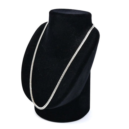 Pt850プラチナ ネックレス 喜平6面Wカット 30.1g 50cm メンズ【中古】