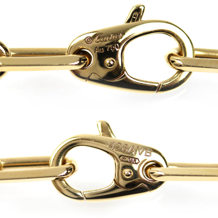 CARTIER カルティエ K18YG イエローゴールド サントス ドゥ カルティエ ミディアム ネックレス B7009000 54.7g 59cm レディース【中古】【美品】