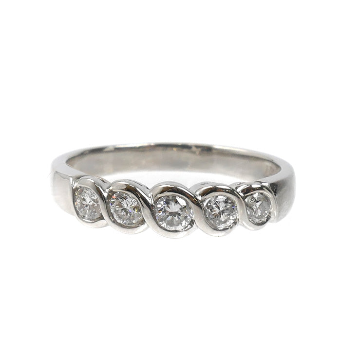 Pt900プラチナ リング・指輪 ダイヤモンド0.50ct 17号 5.9g レディース【中古】