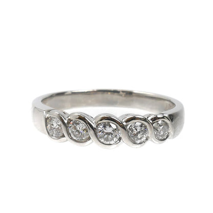 Pt900プラチナ リング・指輪 ダイヤモンド0.50ct 17号 5.9g レディース【中古】