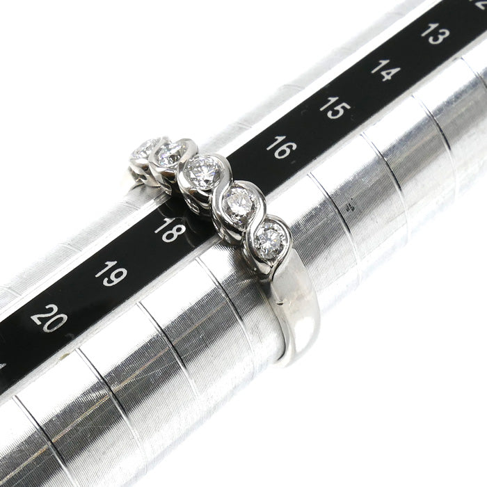 Pt900プラチナ リング・指輪 ダイヤモンド0.50ct 17号 5.9g レディース【中古】