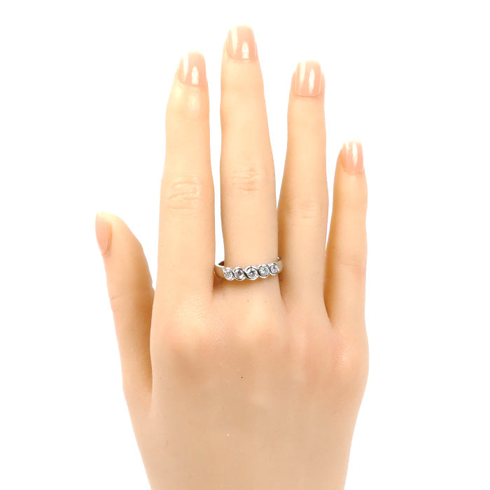 Pt900プラチナ リング・指輪 ダイヤモンド0.50ct 17号 5.9g レディース【中古】
