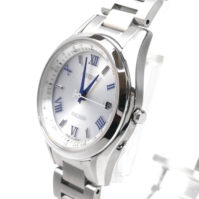 CITIZEN シチズン EXCEED エコドライブ 腕時計 ソーラー ES9370-62A 電波 レディース【中古】【極美品】
