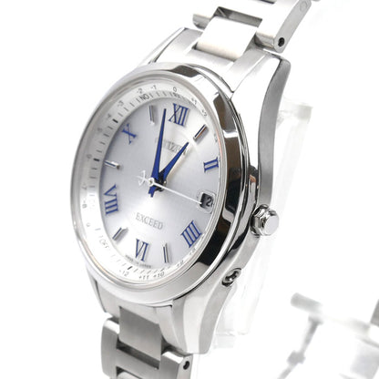 CITIZEN シチズン EXCEED エコドライブ 腕時計 ソーラー ES9370-62A 電波 レディース【中古】【極美品】