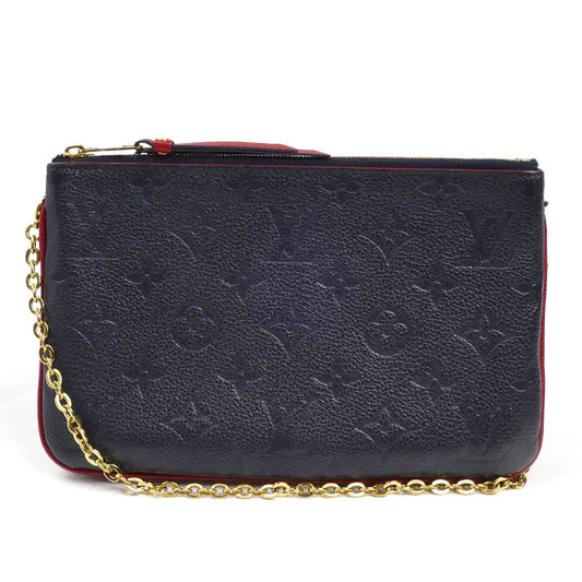 LOUIS VUITTON ルイ・ヴィトン ポシェット ドゥーブル ジップ ショルダーバッグ モノグラムアンプラント マリーヌルージュ/バイカラー M63916 GI4158 レディース【中古】