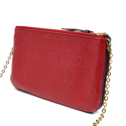 LOUIS VUITTON ルイ・ヴィトン ポシェット ドゥーブル ジップ ショルダーバッグ モノグラムアンプラント マリーヌルージュ/バイカラー M63916 GI4158 レディース【中古】