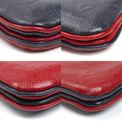 LOUIS VUITTON ルイ・ヴィトン ポシェット ドゥーブル ジップ ショルダーバッグ モノグラムアンプラント マリーヌルージュ/バイカラー M63916 GI4158 レディース【中古】