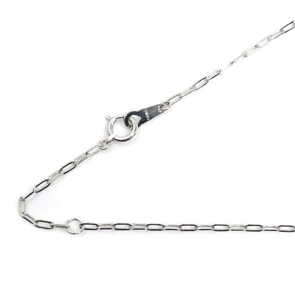 K18WG ホワイトゴールド ネックレス 小豆 2.5g 40cm レディース【中古】