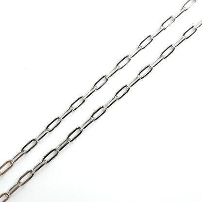K18WG ホワイトゴールド ネックレス 小豆 2.5g 40cm レディース【中古】