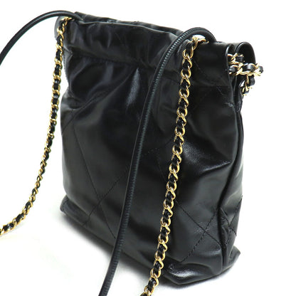 CHANEL シャネル CHANEL 22 ミニ ハンドバッグ 2Wayショルダーバッグ ブラック AS3980-B19059-94305 シャイニー レディース【中古】【美品】