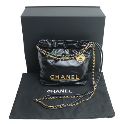 CHANEL シャネル CHANEL 22 ミニ ハンドバッグ 2Wayショルダーバッグ ブラック AS3980-B19059-94305 シャイニー レディース【中古】【美品】