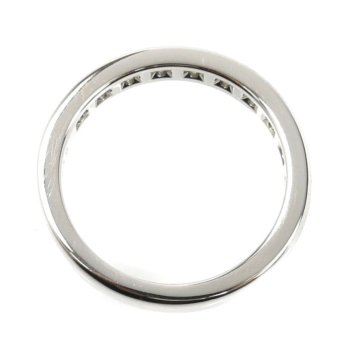TIFFANY&Co. ティファニー Pt950プラチナ ハーフエタニティ リング・指輪 ダイヤモンド 16号 7.7g レディース【中古】【美品】