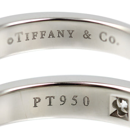 TIFFANY&Co. ティファニー Pt950プラチナ ハーフエタニティ リング・指輪 ダイヤモンド 16号 7.7g レディース【中古】【美品】