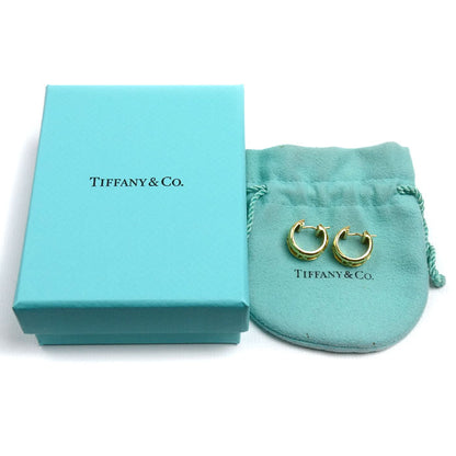 TIFFANY&Co. ティファニー K18YG イエローゴールド アトラス フープ ピアス 11.5g レディース【中古】【美品】