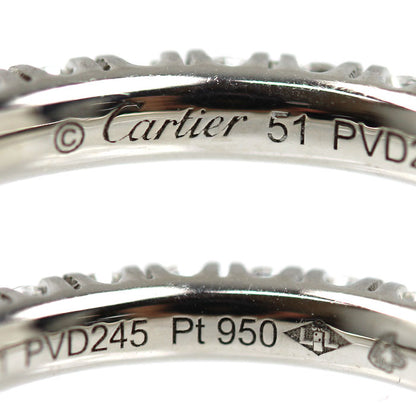 CARTIER カルティエ Pt950プラチナ エタンセル ドゥ カルティエ ハーフエタニティ リング・指輪 B4216351 ダイヤモンド 11号 51 4.4g レディース【中古】