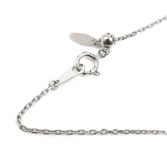 Pt850プラチナ ネックレス 小豆 3.8g ～45cm フリーチェーン レディース【中古】