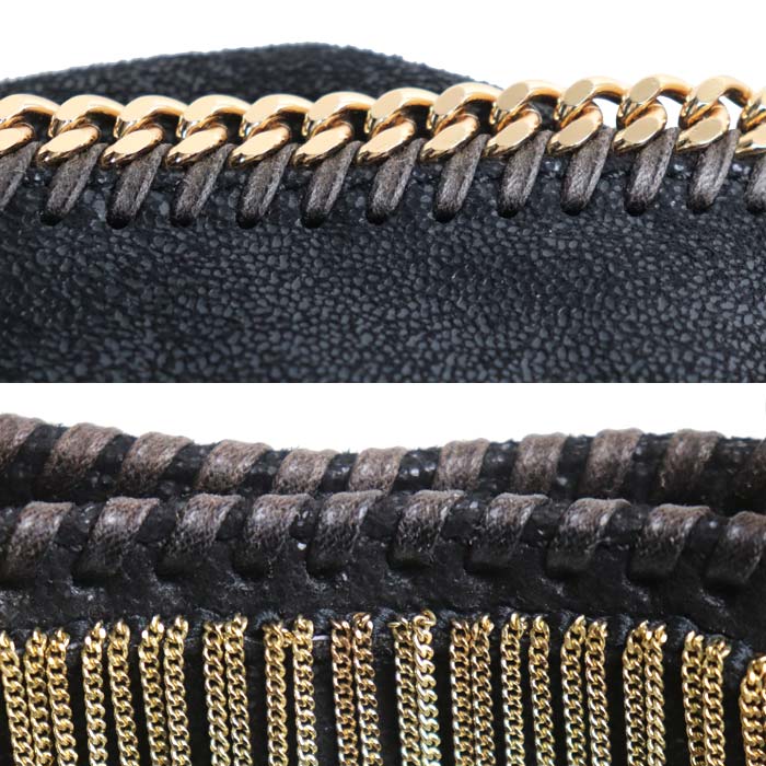 Stella McCartney ステラマッカートニー ファラベラ タイニー ショルダーバッグ ブラック 391698 W9747 1000 訳アリ品 レディース【中古】