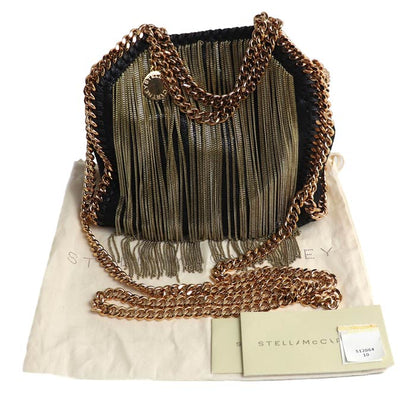Stella McCartney ステラマッカートニー ファラベラ タイニー ショルダーバッグ ブラック 391698 W9747 1000 訳アリ品 レディース【中古】