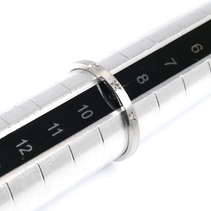 K10WG ホワイトゴールド リング・指輪 ダイヤモンド0.01ct 9号 0.9g レディース【中古】