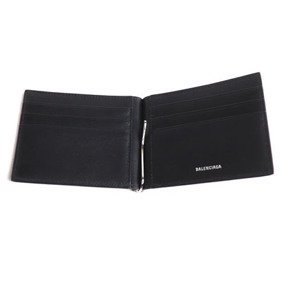 BALENCIAGA バレンシアガ モナコ マネークリップ式二つ折り財布 二つ折り財布 ブラック 792665 2AAS6 1000 メンズ【中古】【美品】